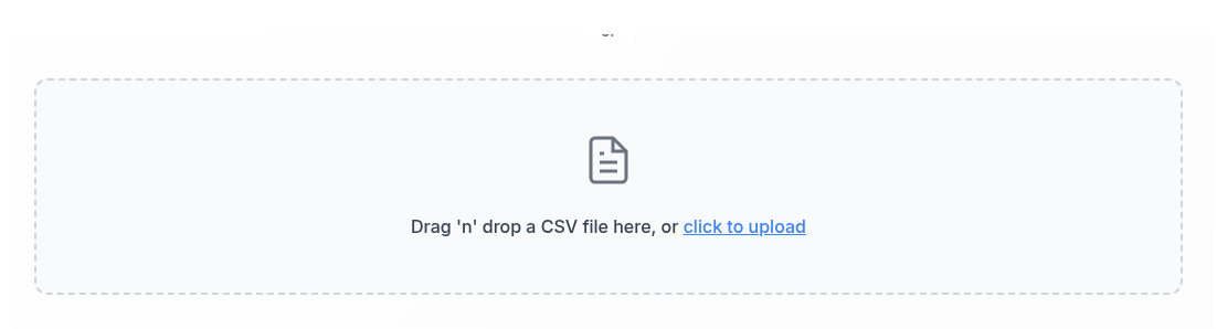 Bulk Extraction via CSV File