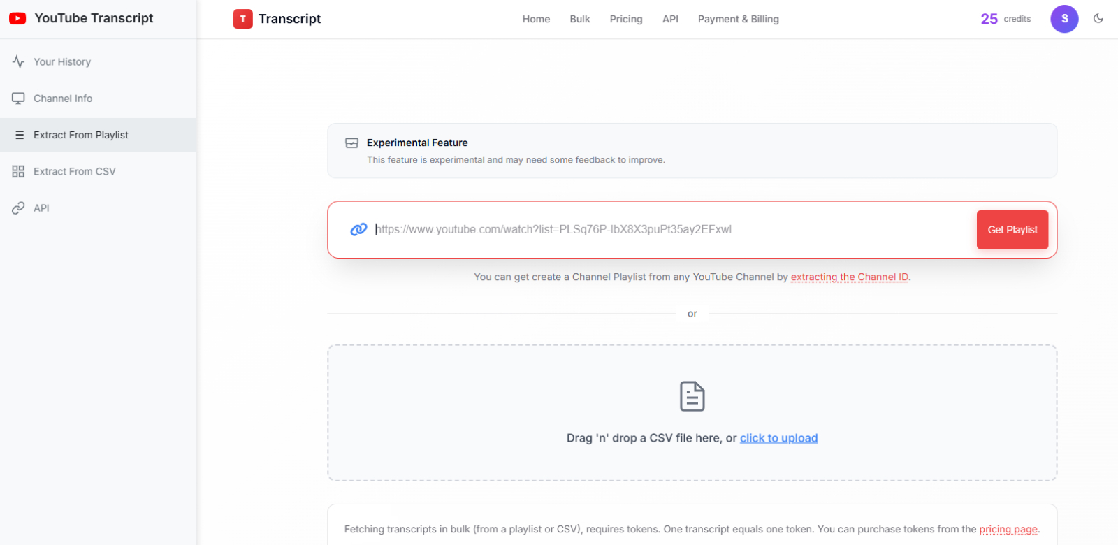 Extract from Playlist